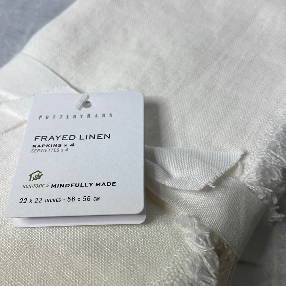 100% Linen Napkins Set of 4